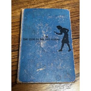 Nancy Drew The Clue in the Old Album 1947 Grosset & Dunlap Vintage‎ Blue Hard